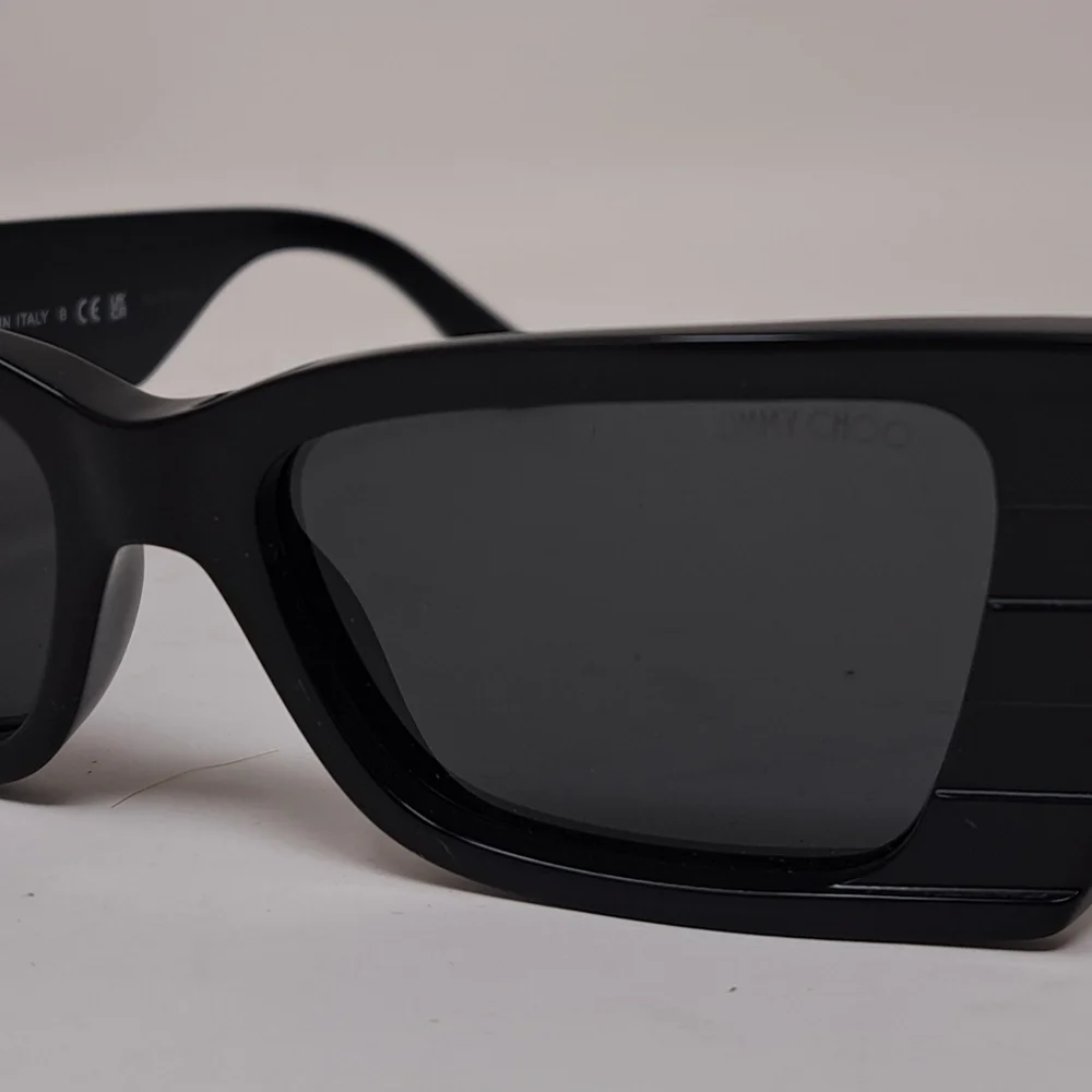 NWT Jimmy Choo Avenue Motif Tatum Sunglasses Matte Black Gray JC5009 53-17-140 - Picture 7 of 15